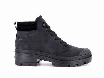 Botas Palladium PALLABASE LO CUFF Mujer Negras | Costa Rica-62957